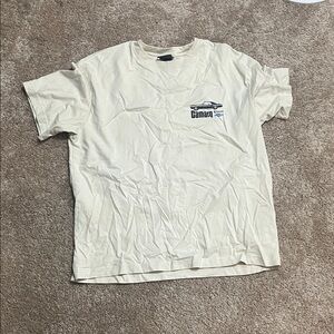 H&M Cream Graphic Tee for Men